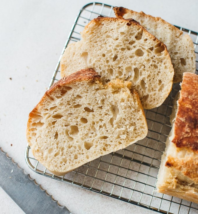 No Knead Seeded Bread